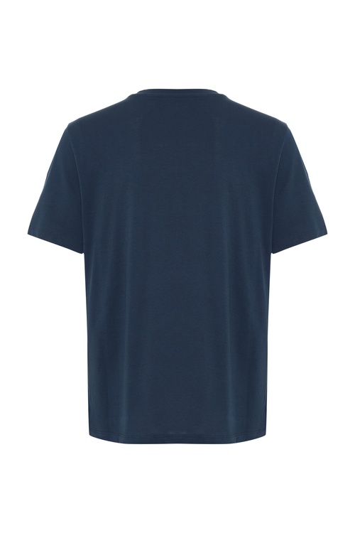  BASKILI BİSİKLET YAKA KISA KOLLU T-SHIRT