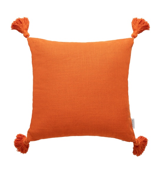 Mudo Home  Alba Kırlent Püsküllü Turuncu 45X45