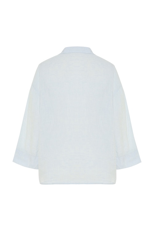  OVERSIZE KETEN GÖMLEK