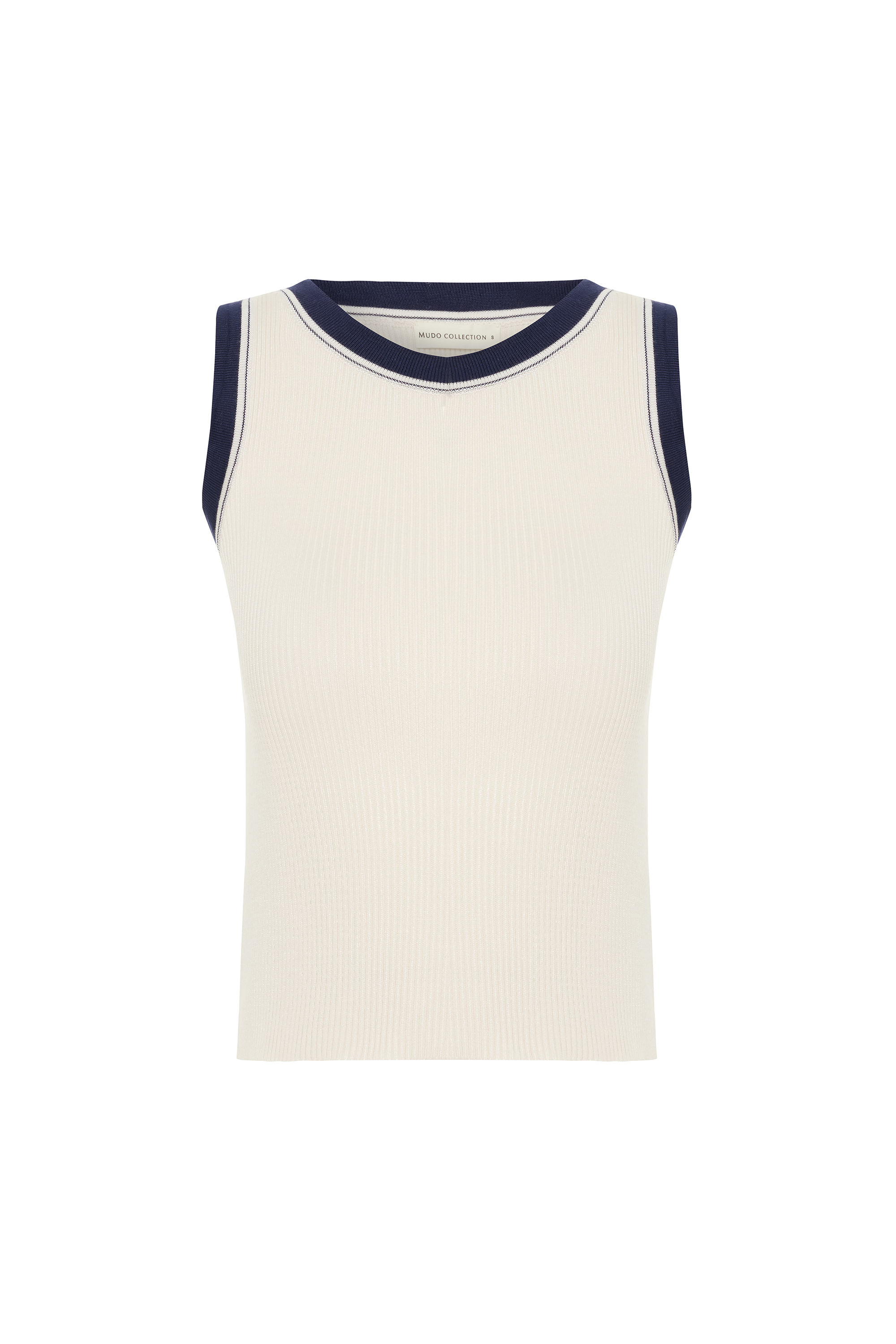 BİSİKLET YAKA KOLSUZ TRİKO KAZAK