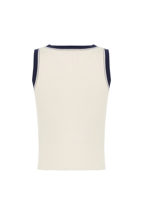  BİSİKLET YAKA KOLSUZ TRİKO KAZAK