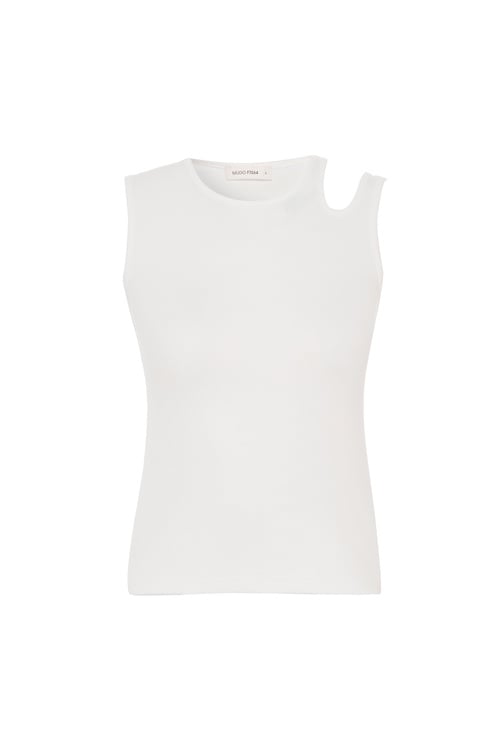 PENCERE DETAYLI BİSİKLET YAKA ATLET