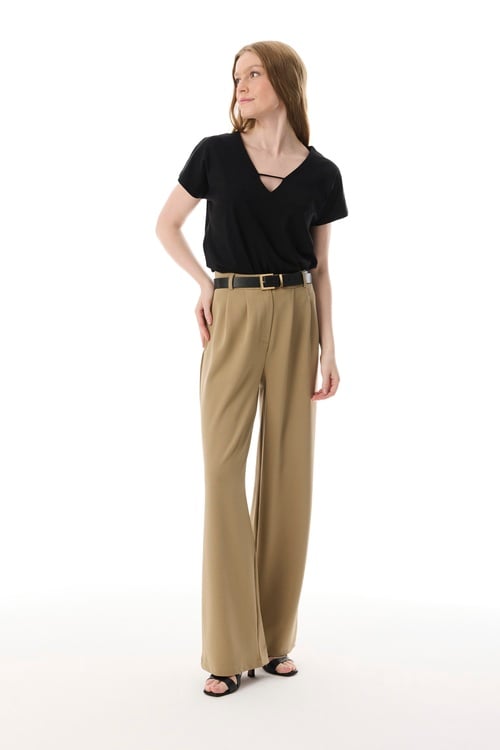  REGULAR FIT PİLELİ PANTOLON