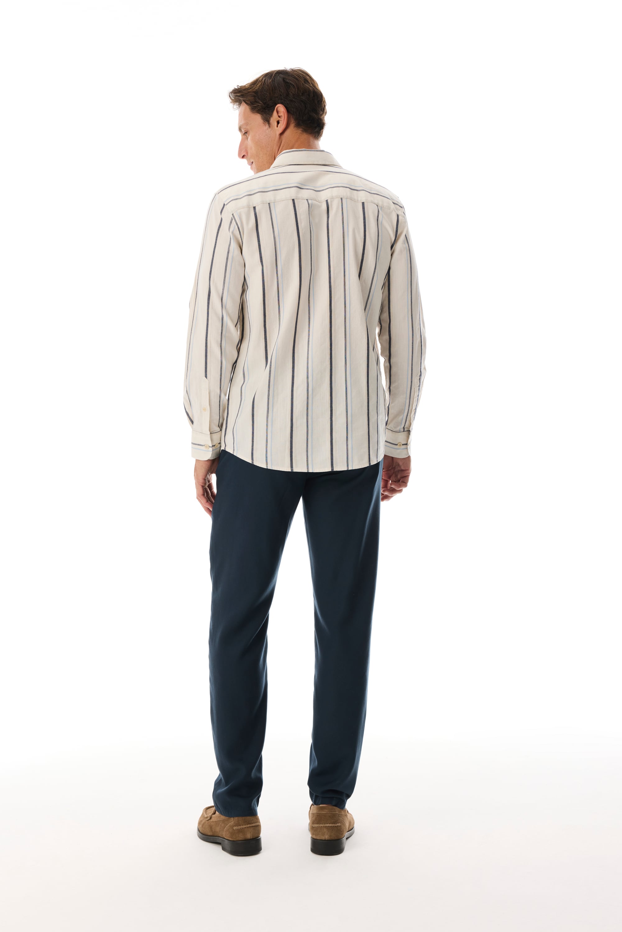 ÇİZGİLİ REGULAR FIT UZUN KOLLU GÖMLEK