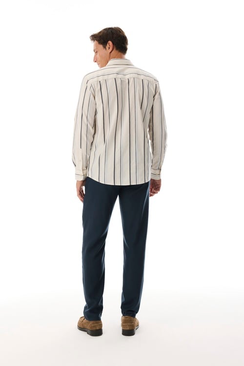  ÇİZGİLİ REGULAR FIT UZUN KOLLU GÖMLEK