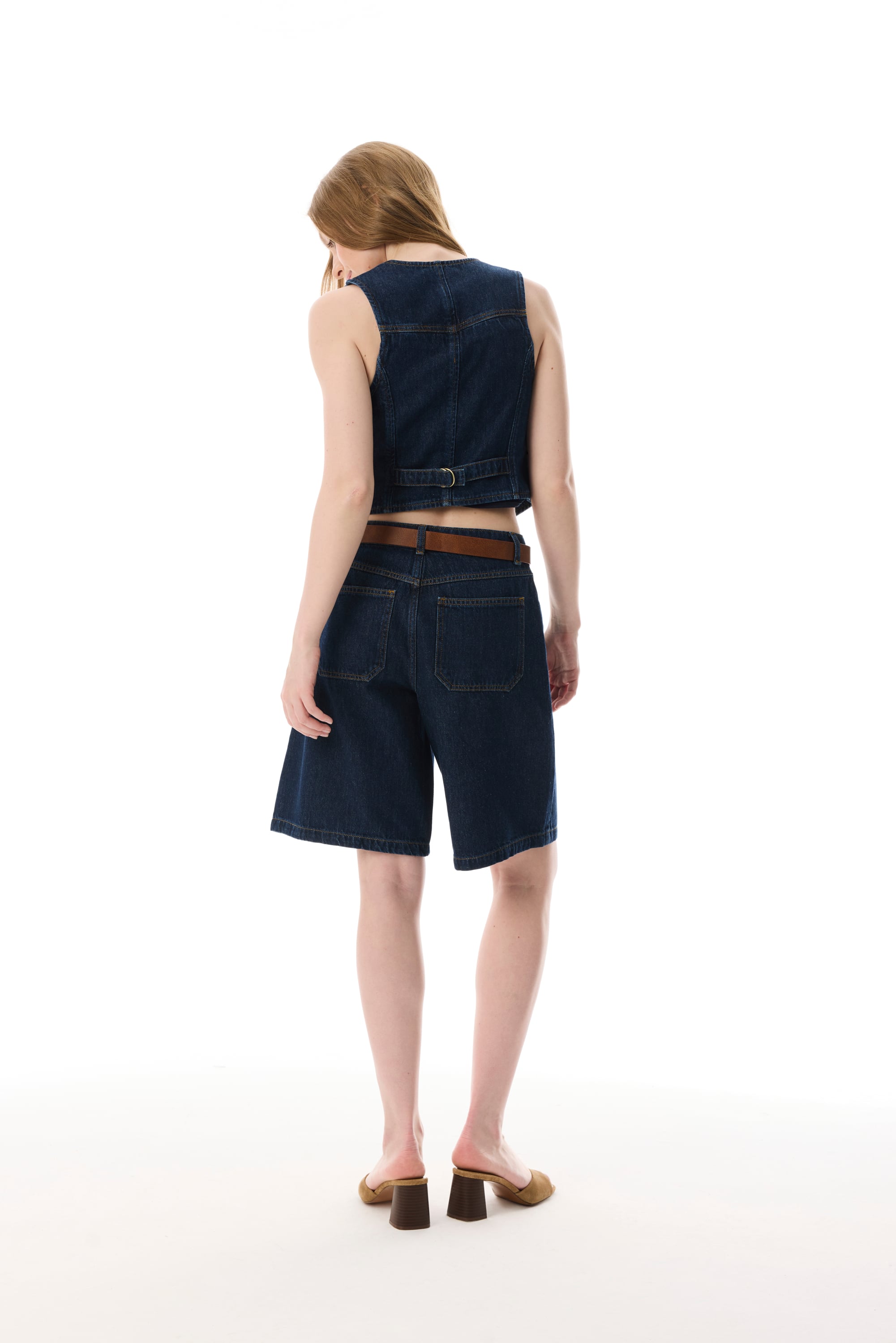 LOOSE FIT JEAN ŞORT