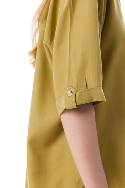  LİYOSEL KISA KOLLU GÖMLEK