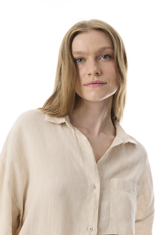  OVERSIZE KETEN GÖMLEK