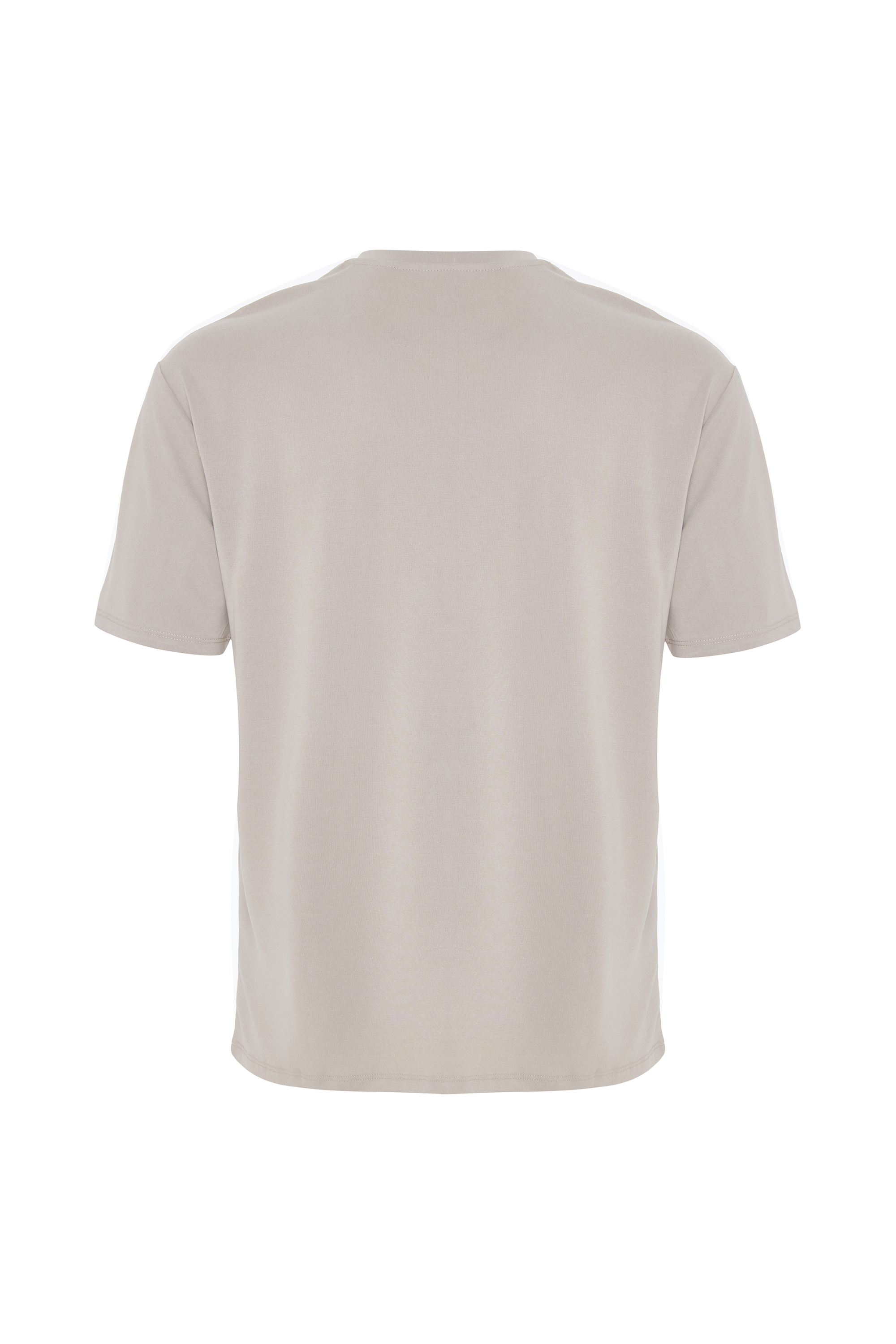 OVERSIZE MODAL BİSİKLET YAKA T-SHIRT