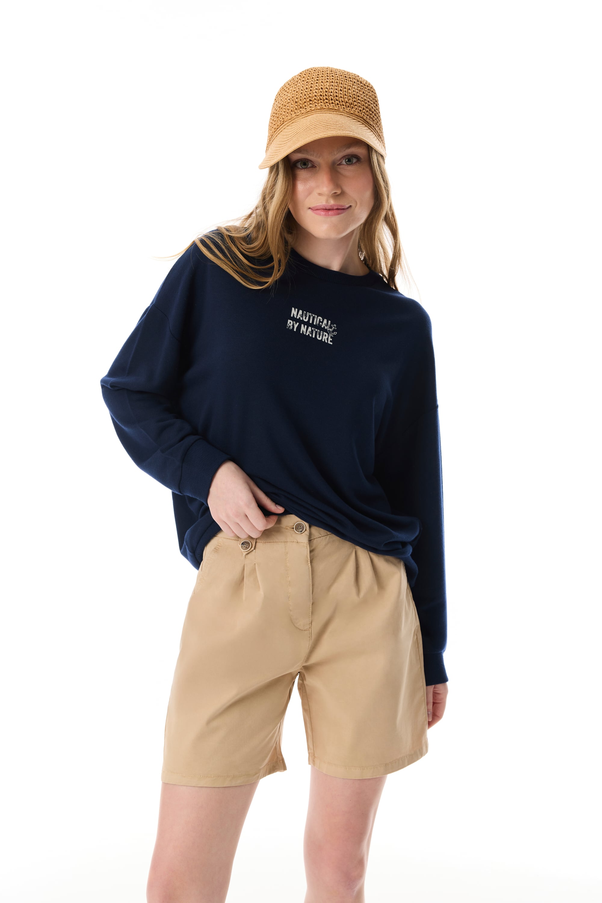 REGULAR FIT DÜĞME DETAYLI CHINO ŞORT