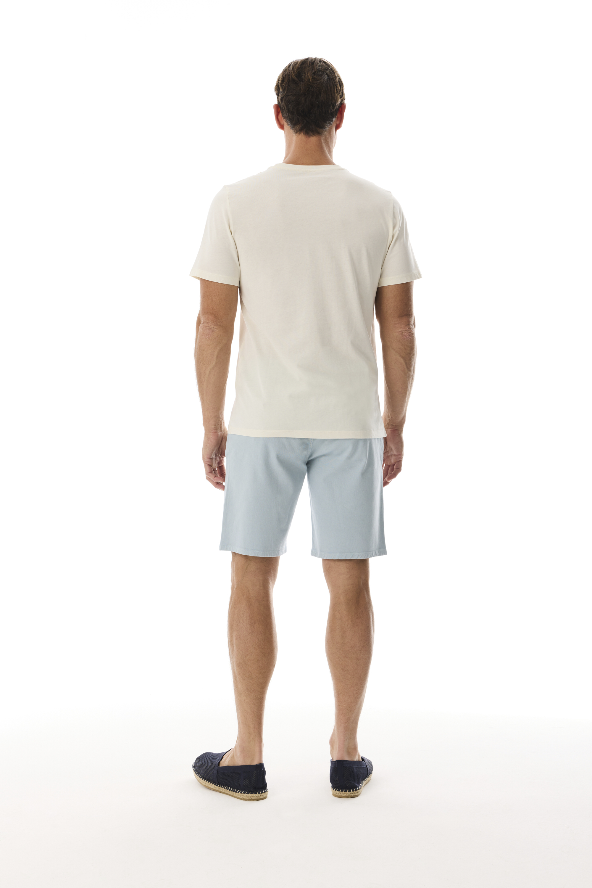 BASKILI BİSİKLET YAKA T-SHIRT