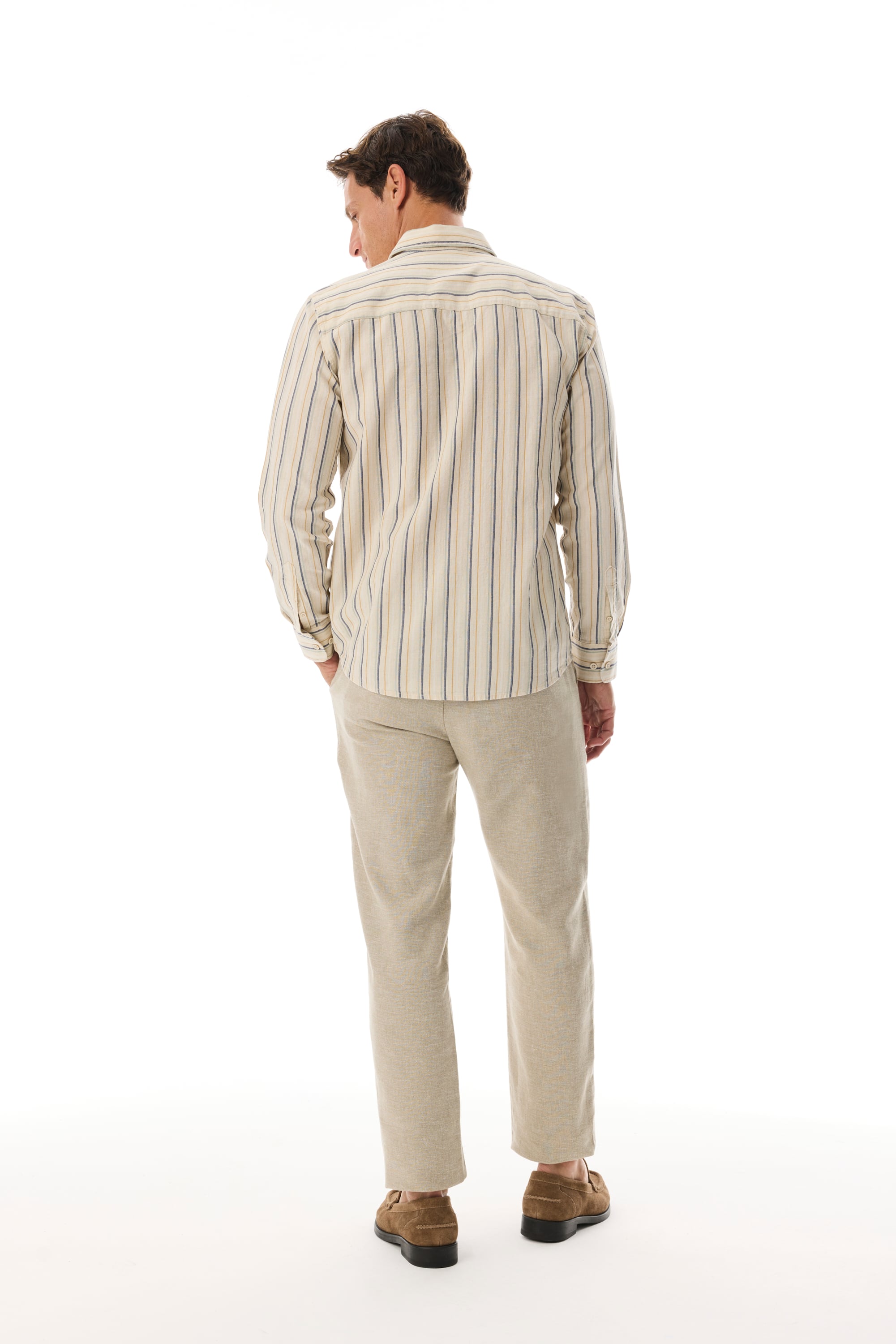 ÇİZGİLİ REGULAR FIT UZUN KOLLU GÖMLEK