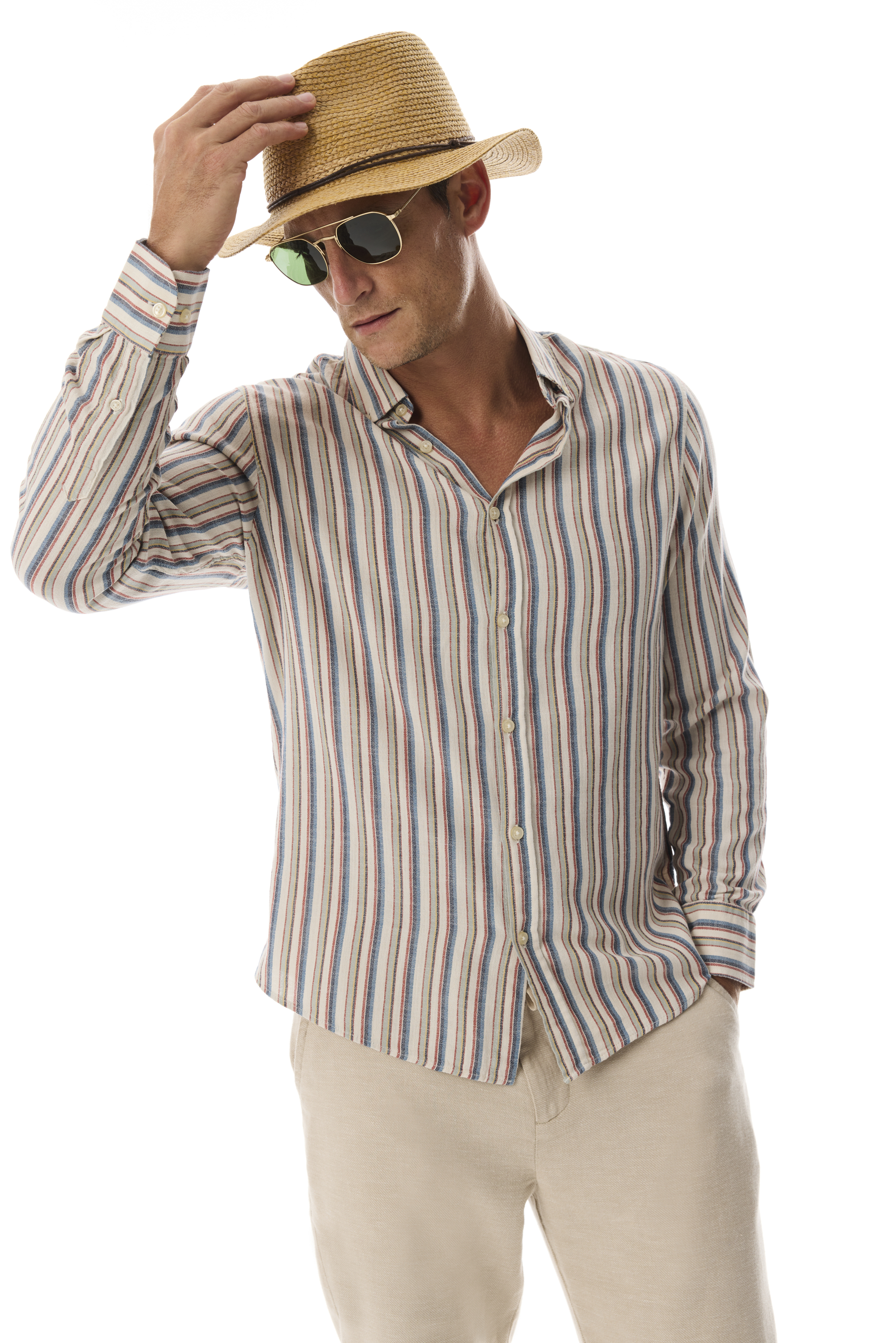 ÇİZGİLİ REGULAR FIT UZUN KOLLU GÖMLEK