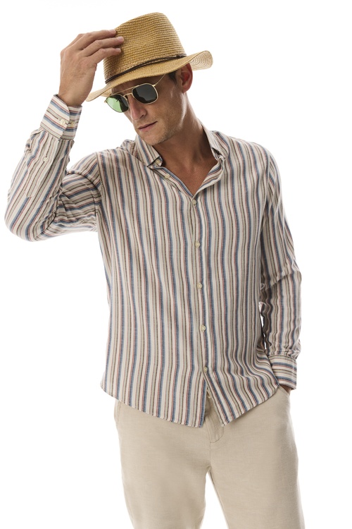  ÇİZGİLİ REGULAR FIT UZUN KOLLU GÖMLEK