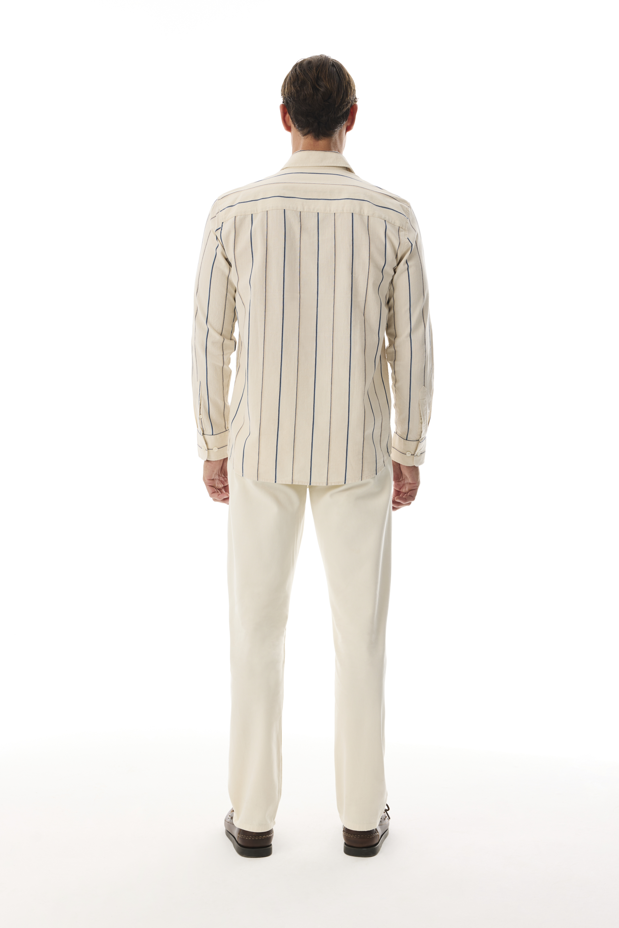 REGULAR FIT ÇİZGİLİ UZUN KOLLU GÖMLEK