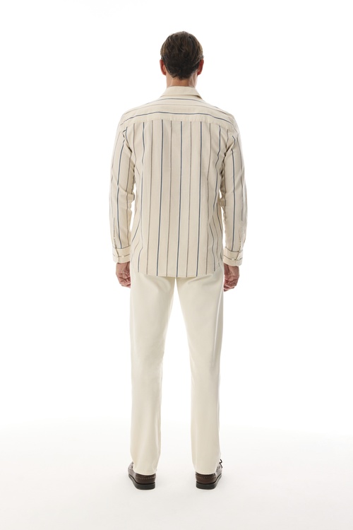  REGULAR FIT ÇİZGİLİ UZUN KOLLU GÖMLEK