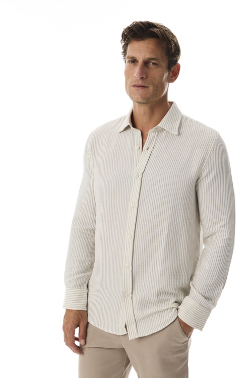  ÇİZGİLİ REGULAR FIT UZUN KOLLU GÖMLEK