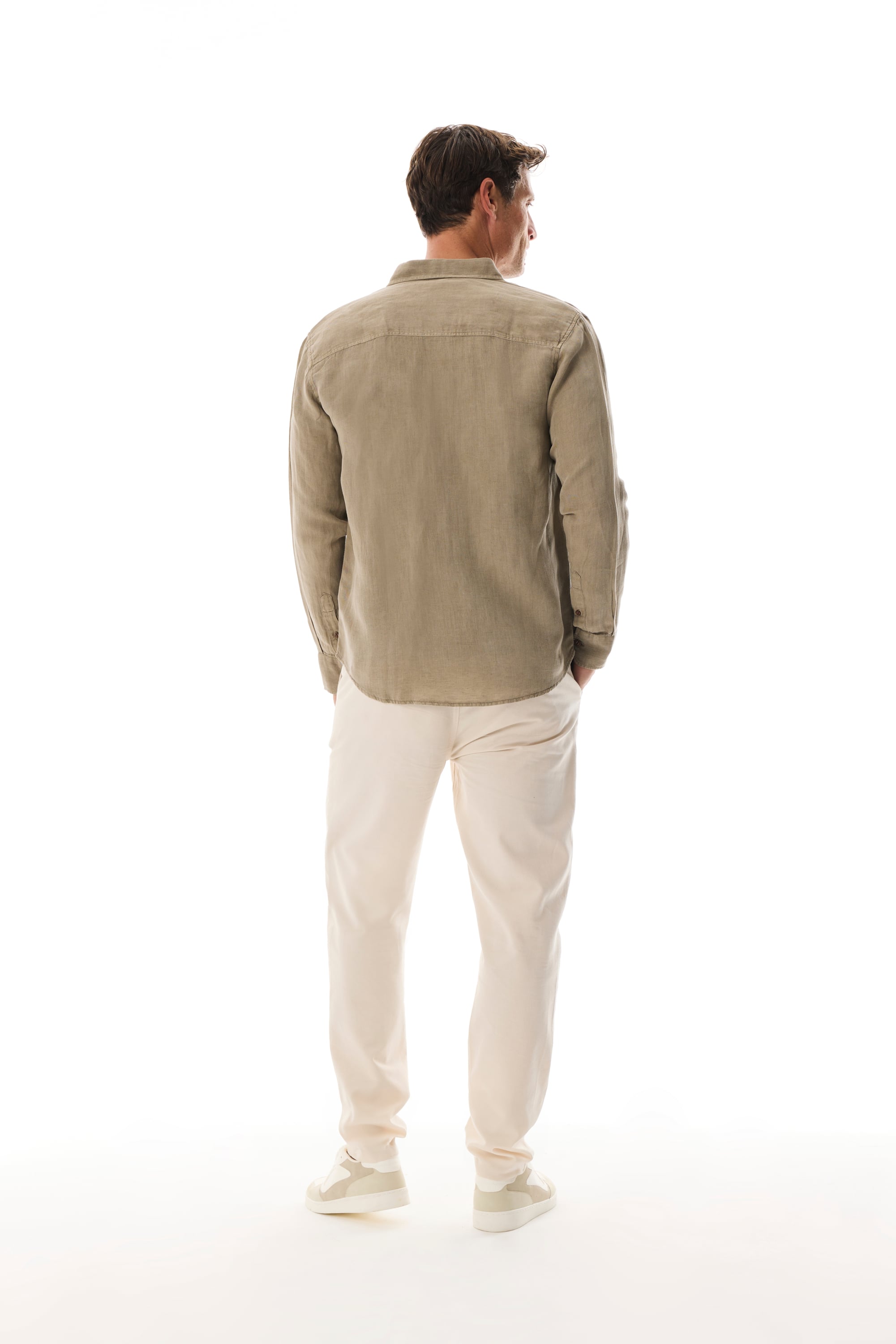 REGULAR FIT ÇİFT CEPLİ UZUN KOLLU GÖMLEK