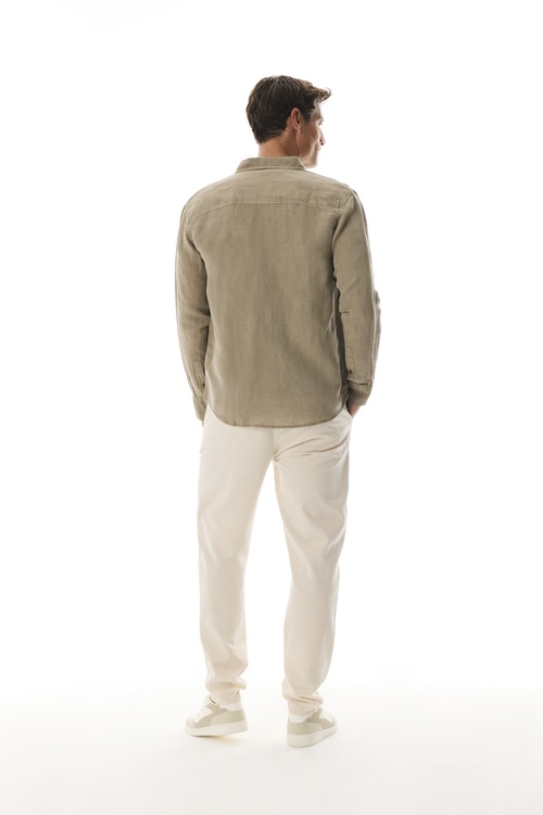  REGULAR FIT ÇİFT CEPLİ UZUN KOLLU GÖMLEK