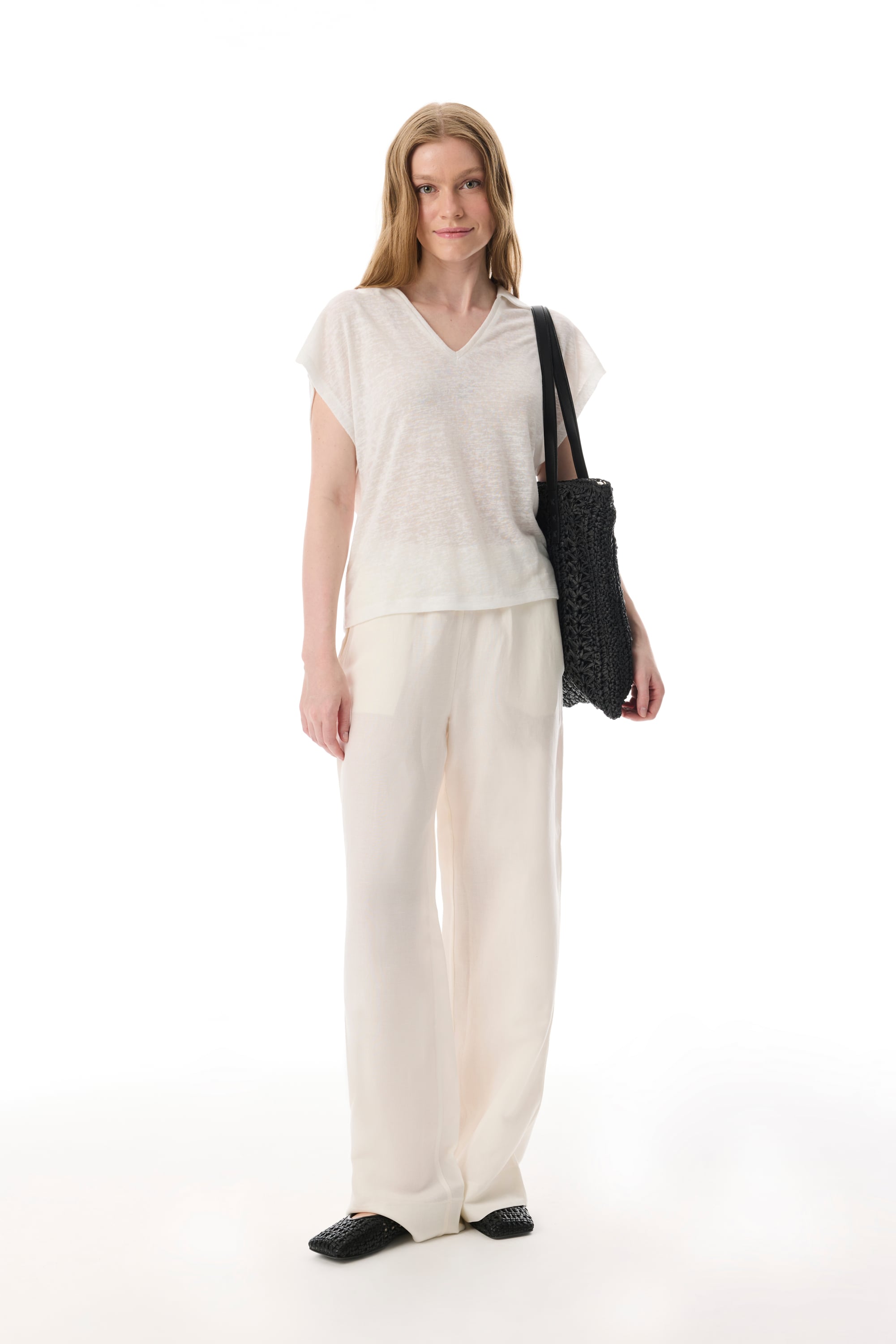 RELAX FIT KETEN KARIŞIMLI PANTOLON