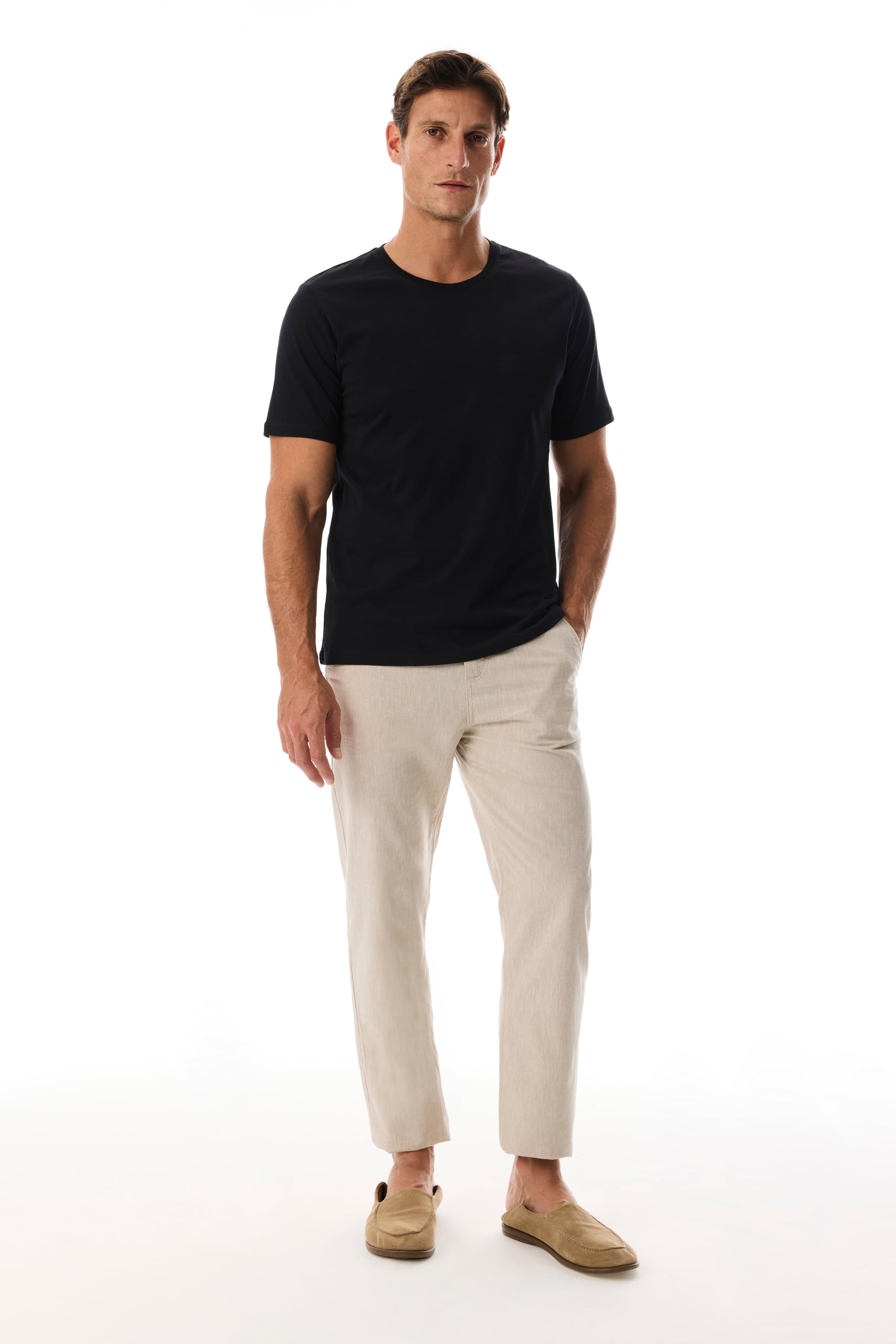 REGULAR FIT BİSİKLET YAKA T-SHIRT