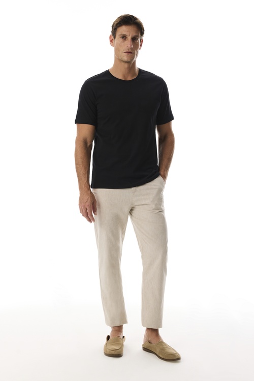  REGULAR FIT BİSİKLET YAKA T-SHIRT