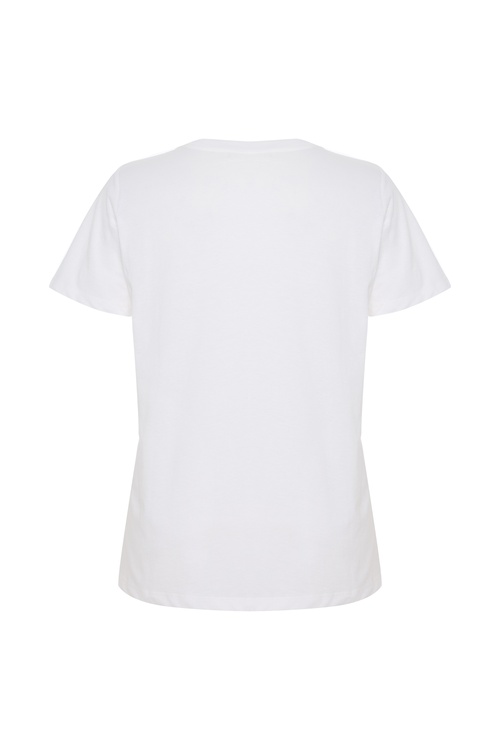  BASKILI BİSİKLET YAKA T-SHIRT