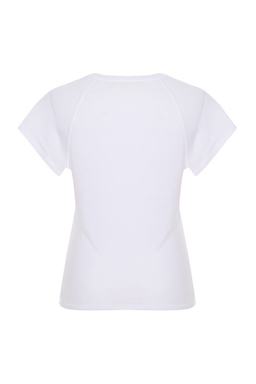  BİSİKLET YAKA LİYOSEL T-SHIRT