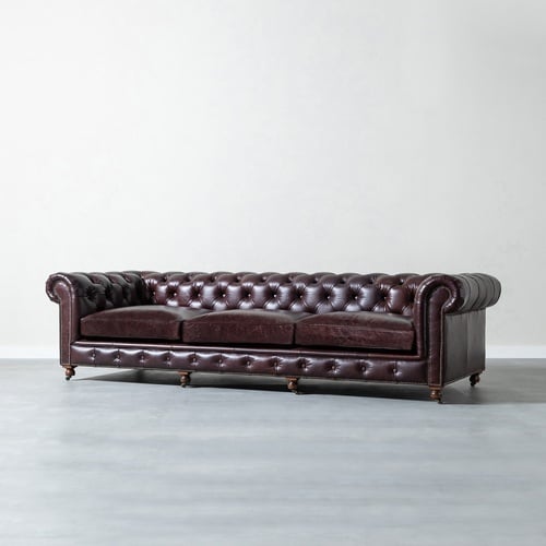  KENSINGTON DÖRTLÜ DERİ CHESTER KOLTUK BIKER TAN