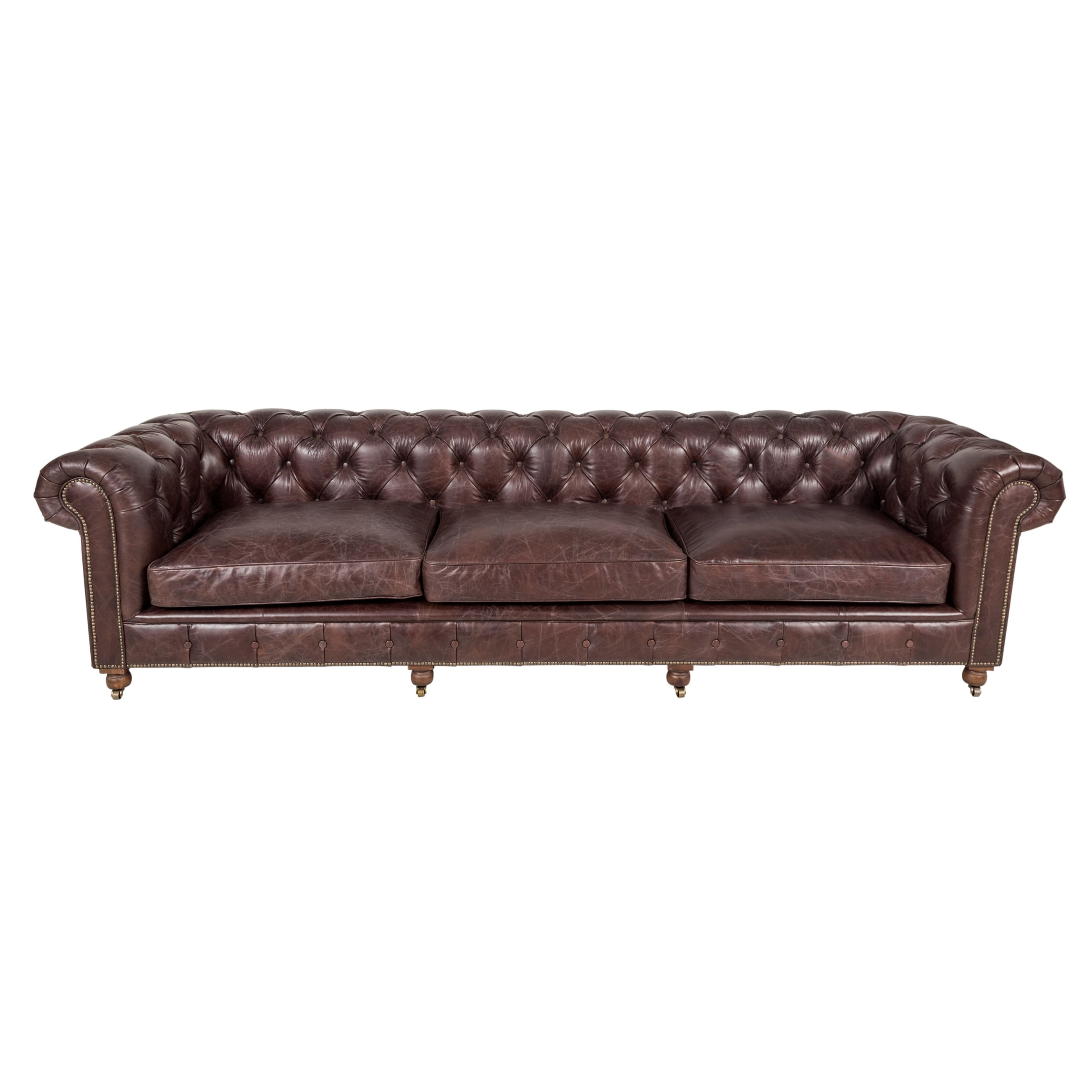 KENSINGTON DÖRTLÜ DERİ CHESTER KOLTUK BIKER TAN