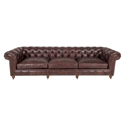  KENSINGTON DÖRTLÜ DERİ CHESTER KOLTUK BIKER TAN