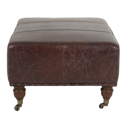  BALMORAL DERİ PUF BIKER TAN