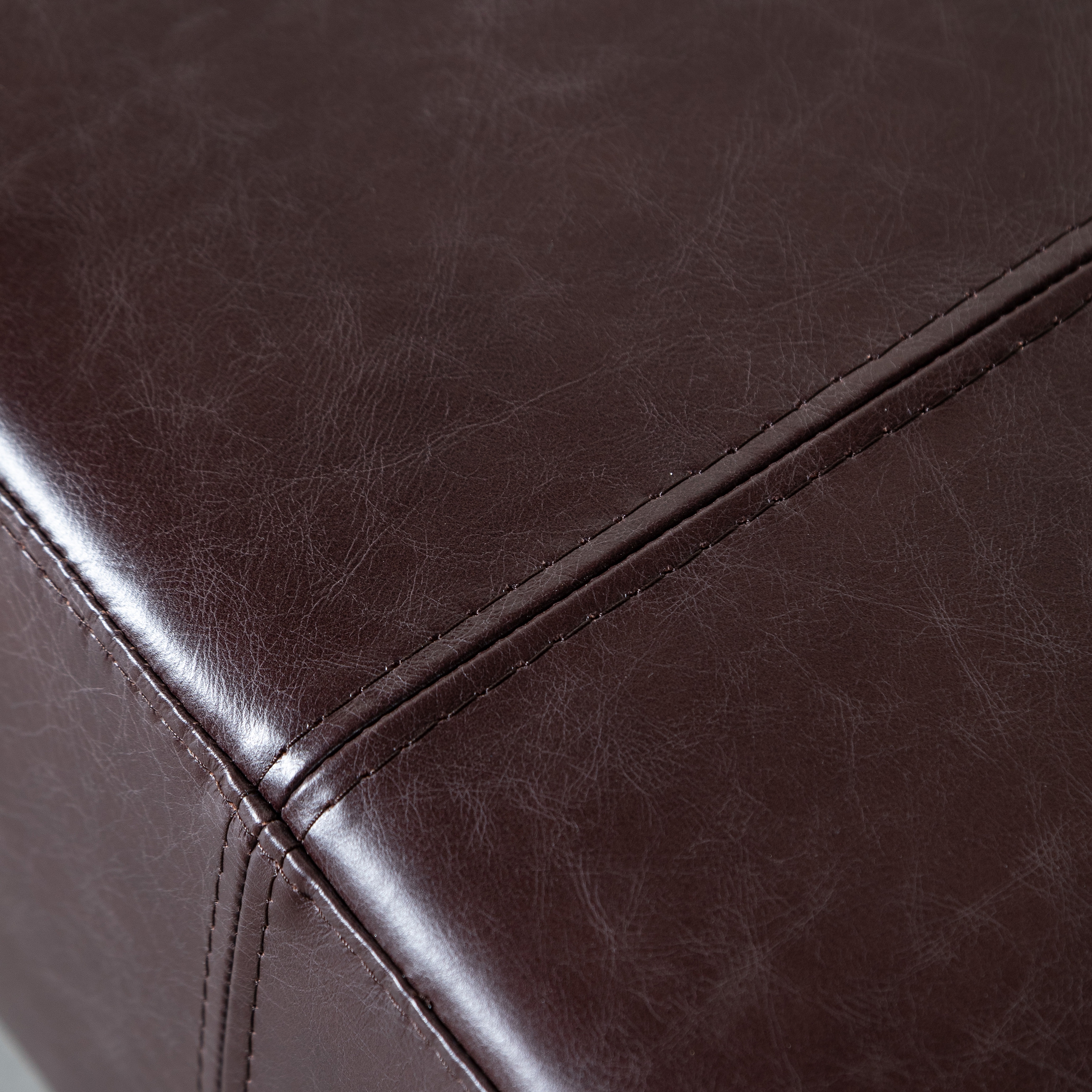 BALMORAL DERİ PUF BIKER TAN