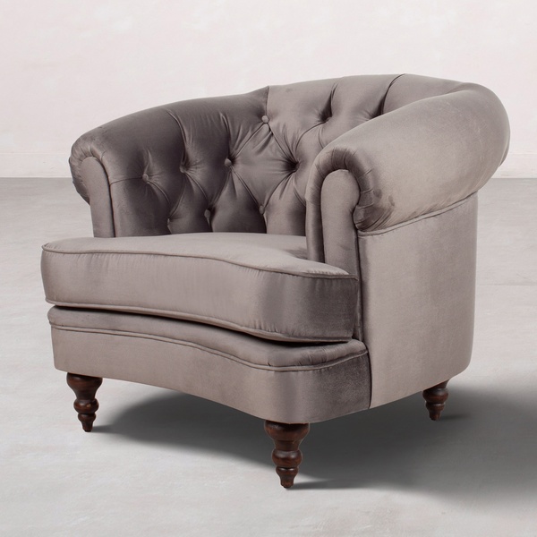 Mudo Concept Graham Gri Tekli Koltuk Renksiz