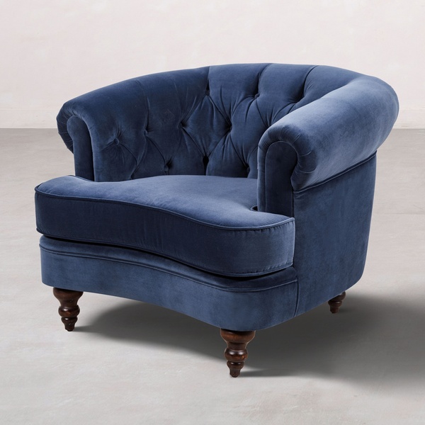 Mudo Concept Graham Lacivert Tekli Koltuk Renksiz