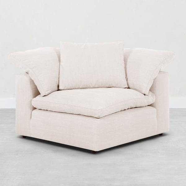 Mudo Concept Tiffany Beyaz Köşe Modül Renksiz