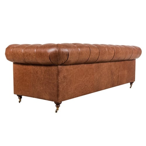 CHESTER ÜÇLÜ KOLTUK KAHVE