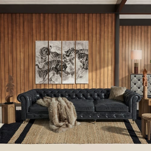  CHESTER DÖRTLÜ KOLTUK SİYAH