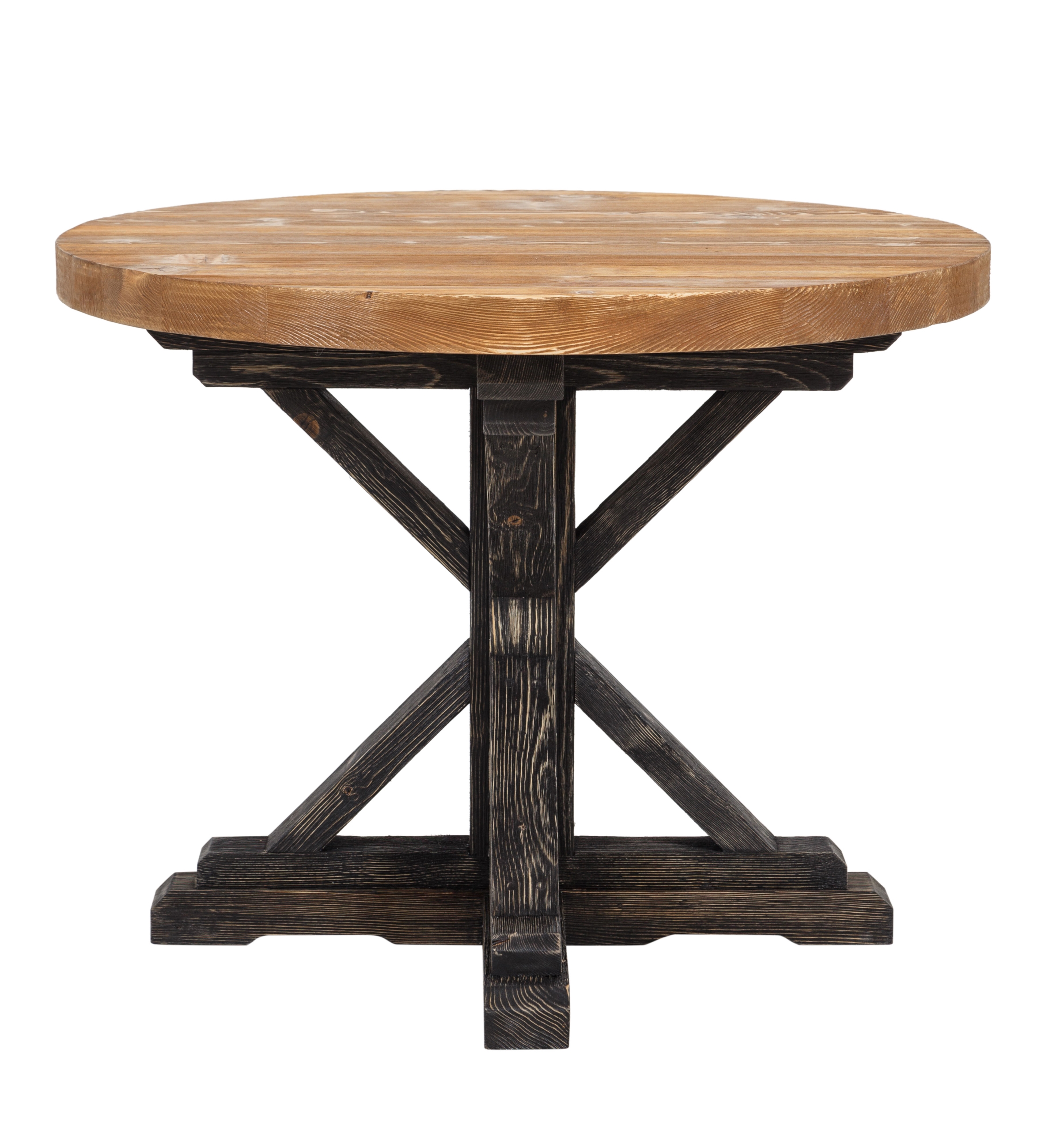 SIMONE MASİF AHŞAP YUVARLAK YEMEK MASASI LADİN