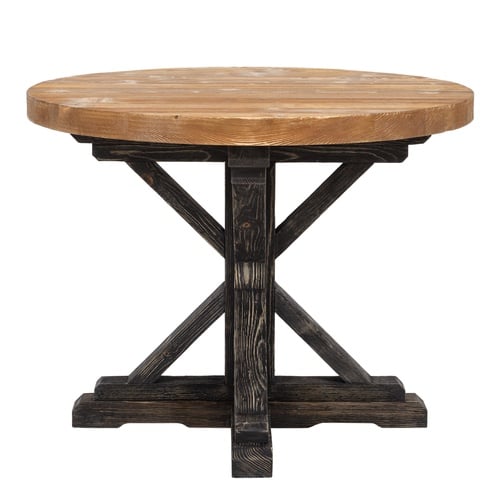  SIMONE MASİF AHŞAP YUVARLAK YEMEK MASASI LADİN