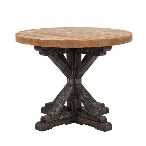  SIMONE MASİF AHŞAP YUVARLAK YEMEK MASASI LADİN