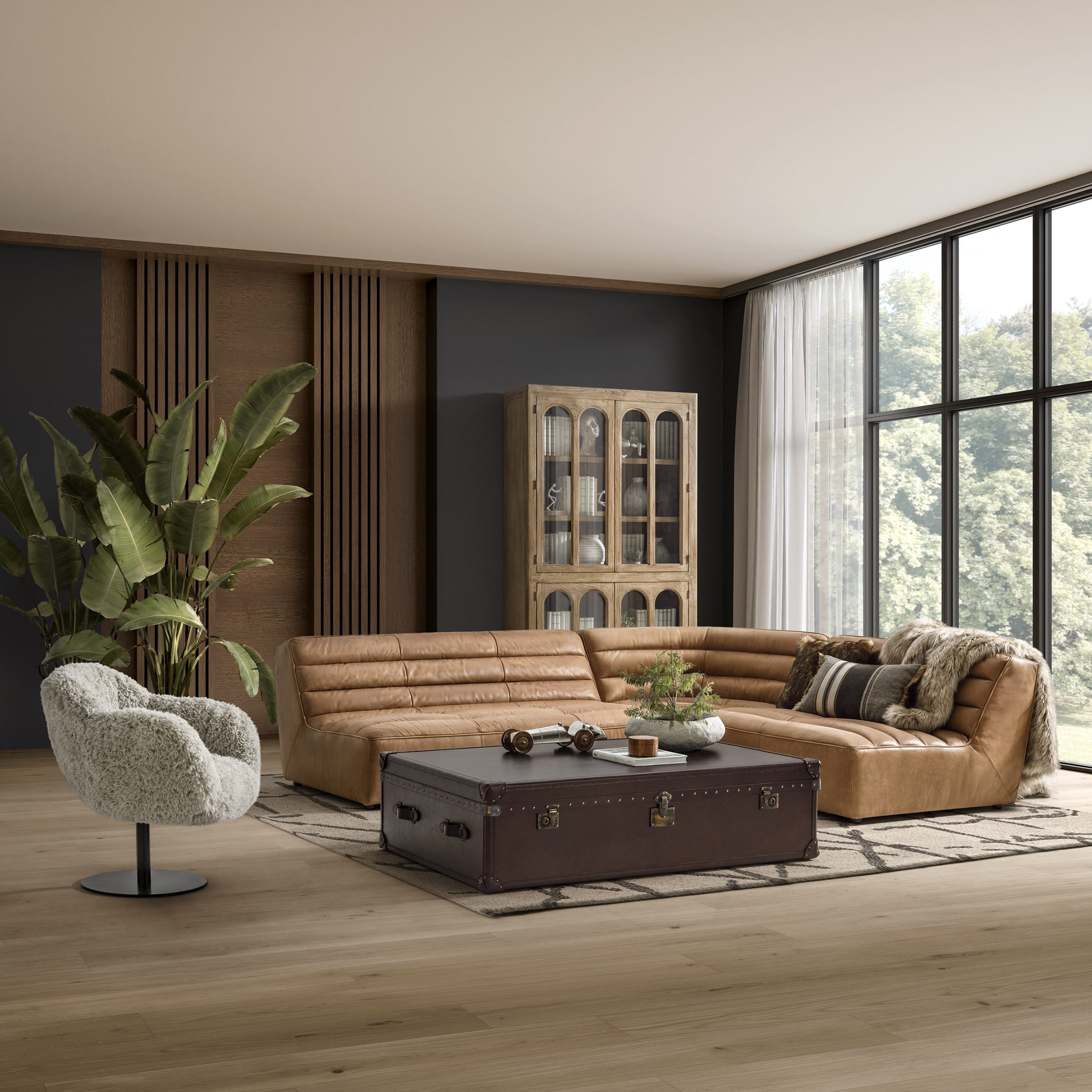 SHABBY KÖŞE KOLTUK CAMEL