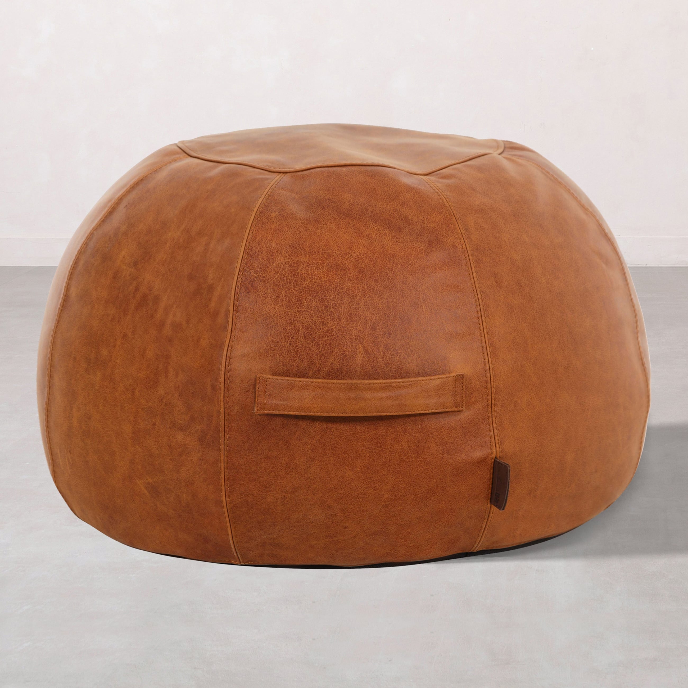 TABOO DERİ PUF KAHVE