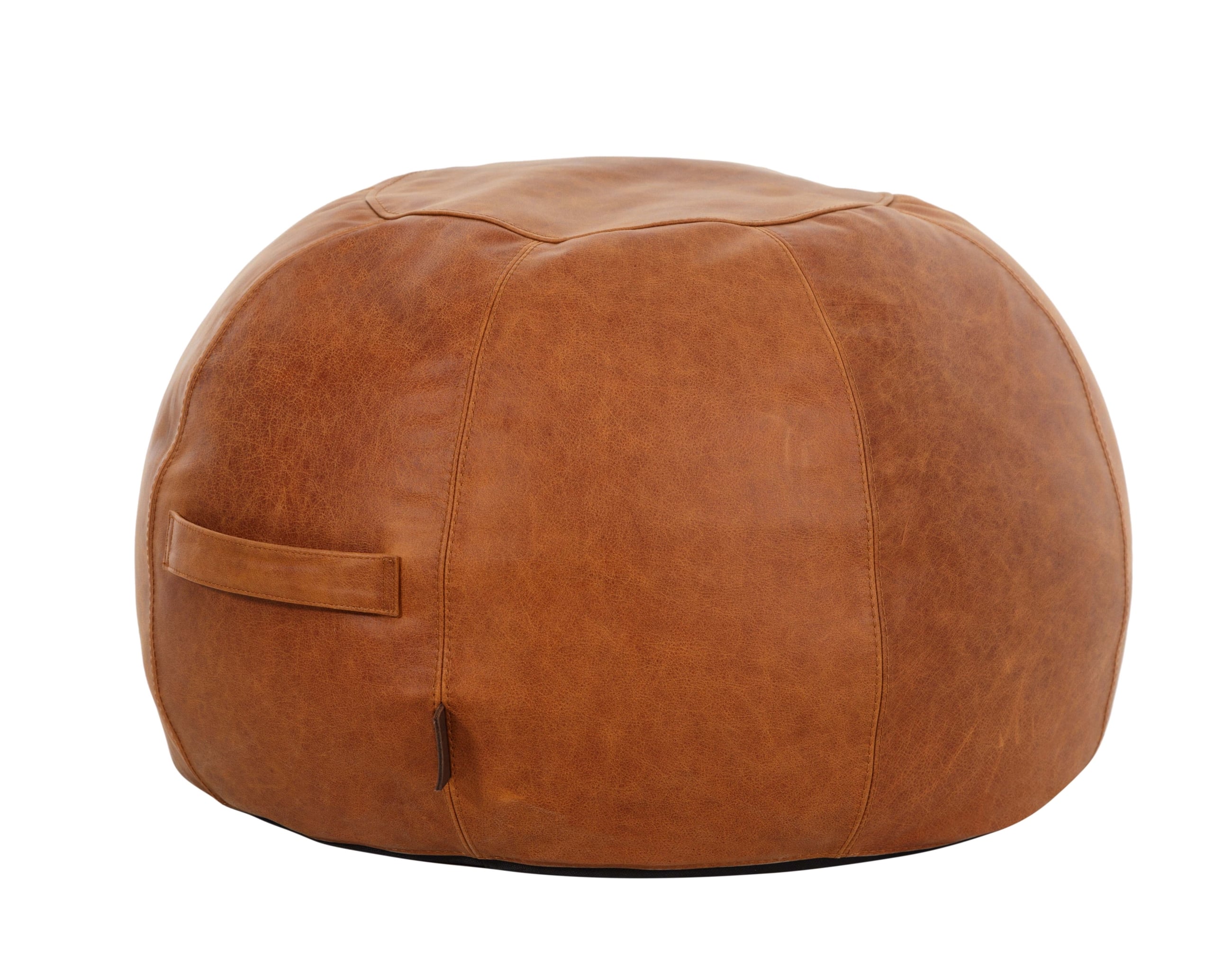 TABOO DERİ PUF KAHVE