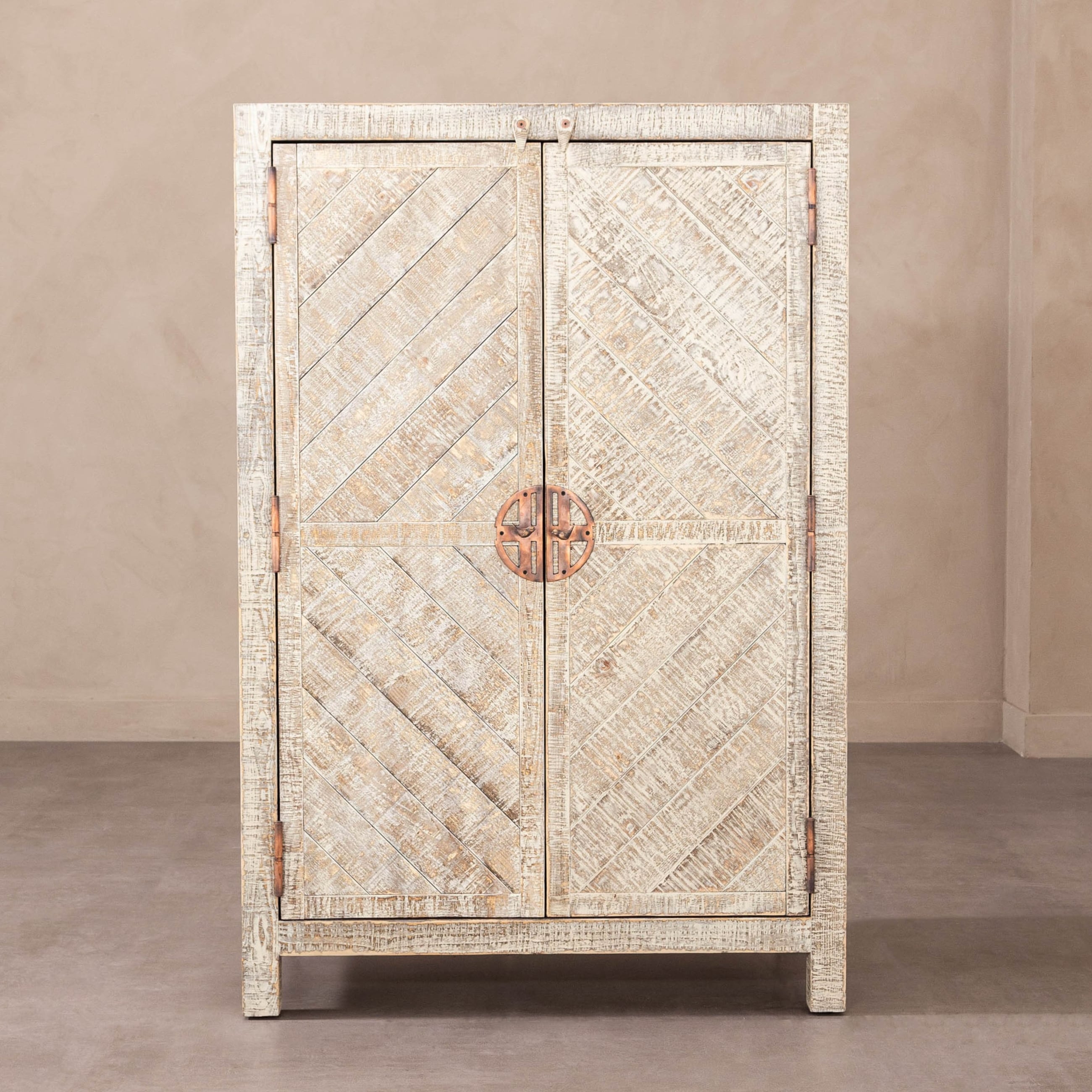 GOOSE MASİF AHŞAP BAR DOLABI