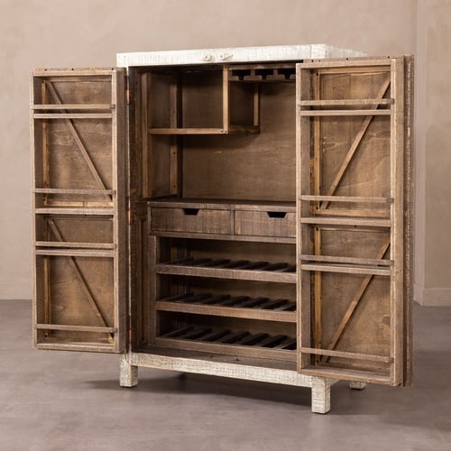  GOOSE MASİF AHŞAP BAR DOLABI