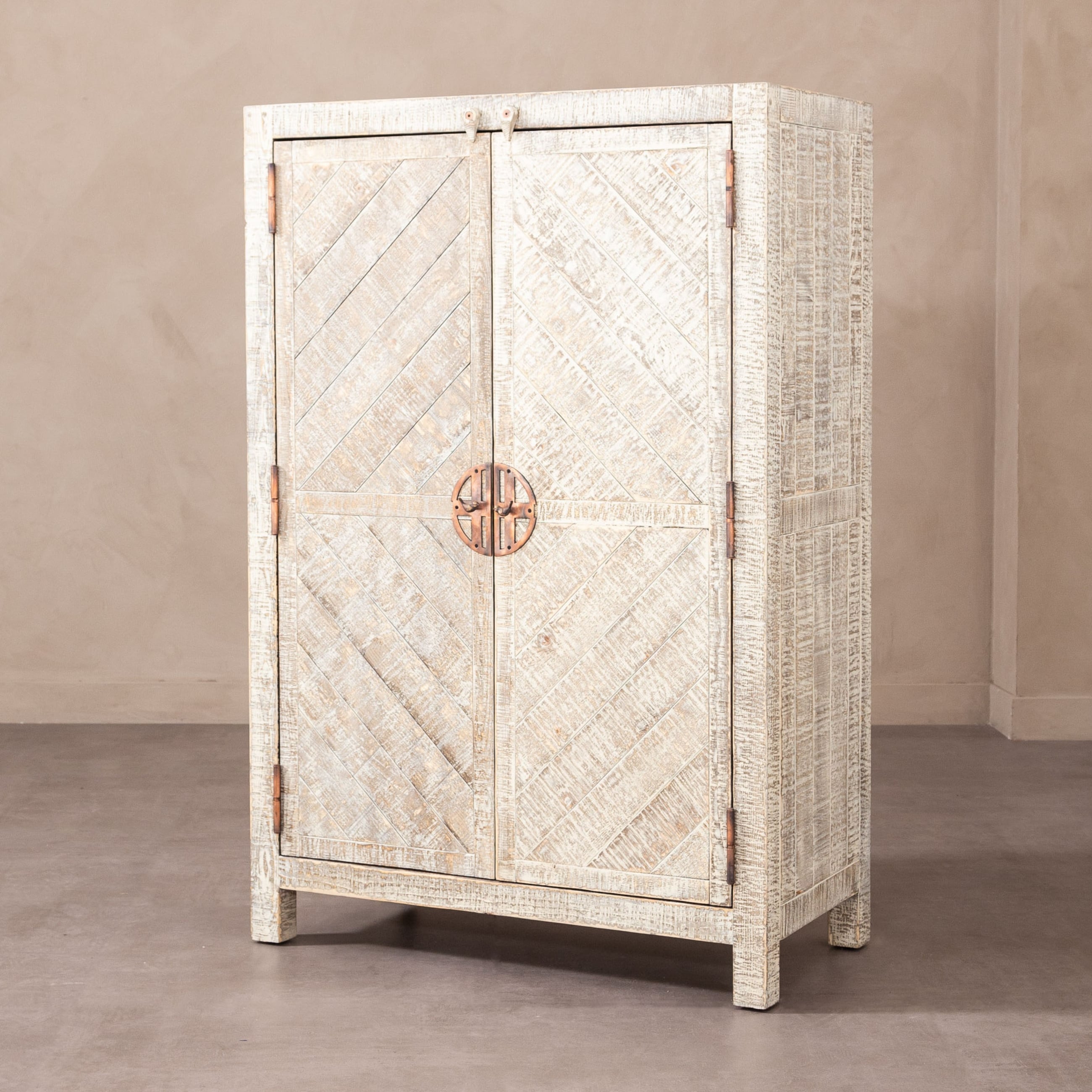 GOOSE MASİF AHŞAP BAR DOLABI