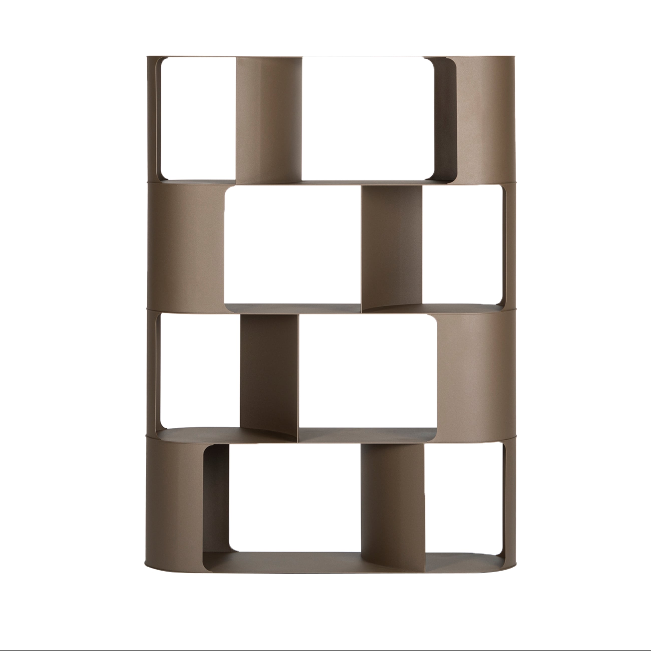 NAOMI METAL KİTAPLIK BRONZ