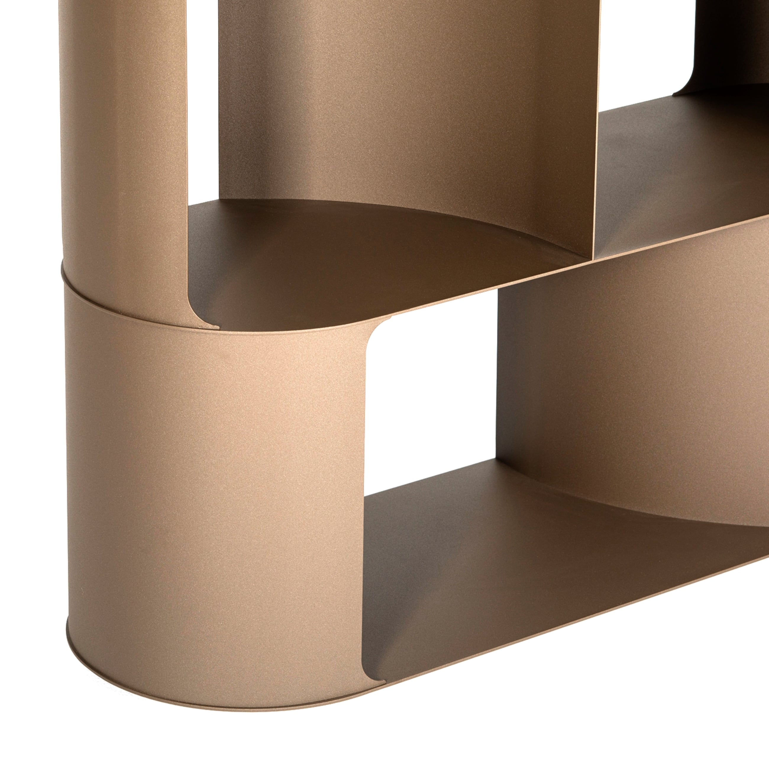 NAOMI METAL KİTAPLIK BRONZ