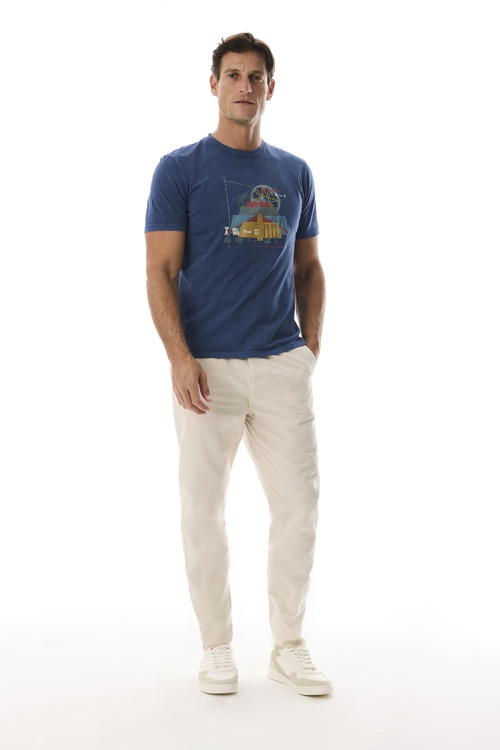  MİTOLOJİK BASKILI BİSİKLET YAKA T-SHIRT